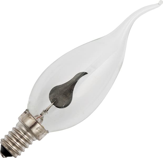 aanklager hoed Nieuwsgierigheid Kaarslamp met tip 3 Watt flikkerend kleine fitting E14